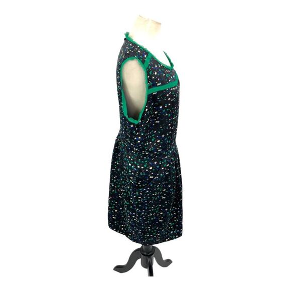 I Heart Ronson Black Green Printed Dress with Pockets Size 16 - Picture 7 of 8